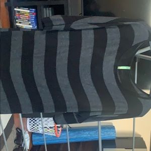 Black/dark grey striped sweater